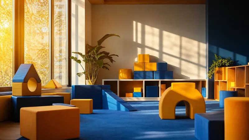 Sunlit playroom with soft blocks, How to Start a Child Care Business in Connecticut