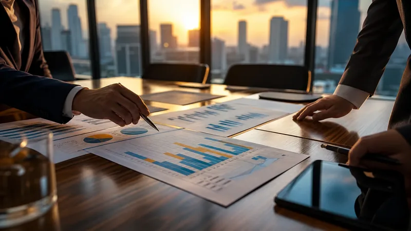Advisors reviewing growth charts at a conference table, How to Start a Mortgage Brokerage in Connecticut