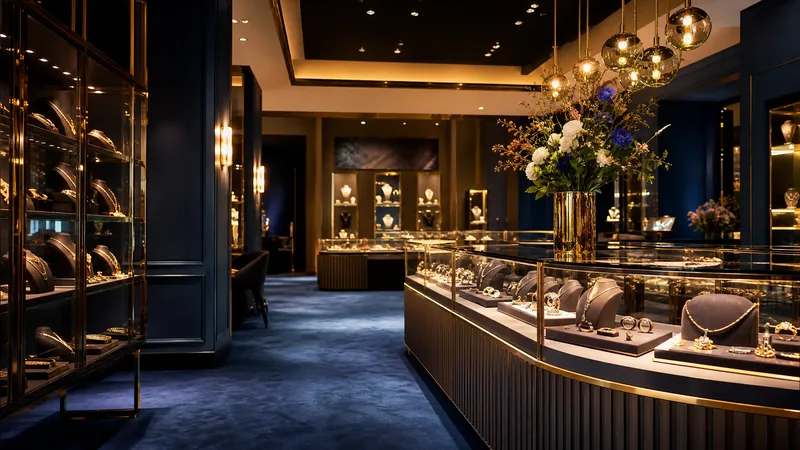 Licensed retail interior with glass display cases, Connecticut Adult-Use Cannabis Licenses